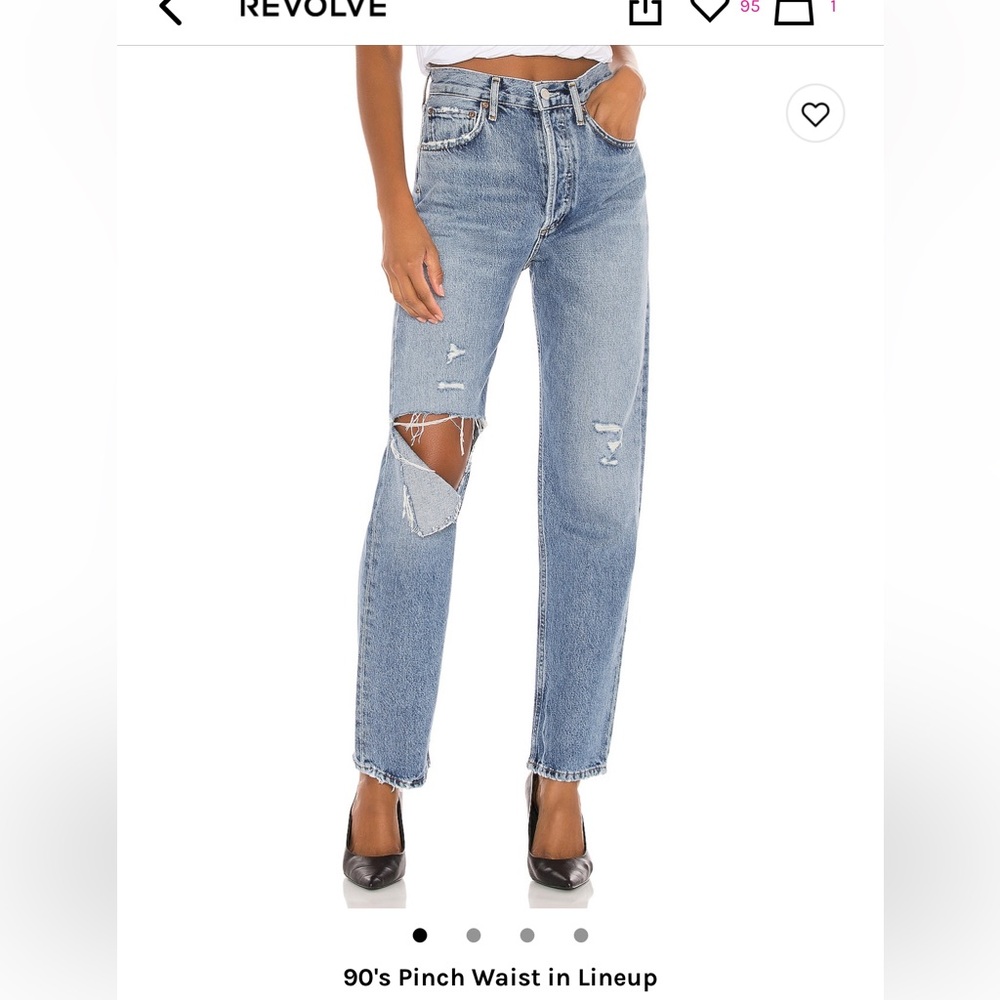 Agolde 90s Pinch Waist in Lineup Sz 26